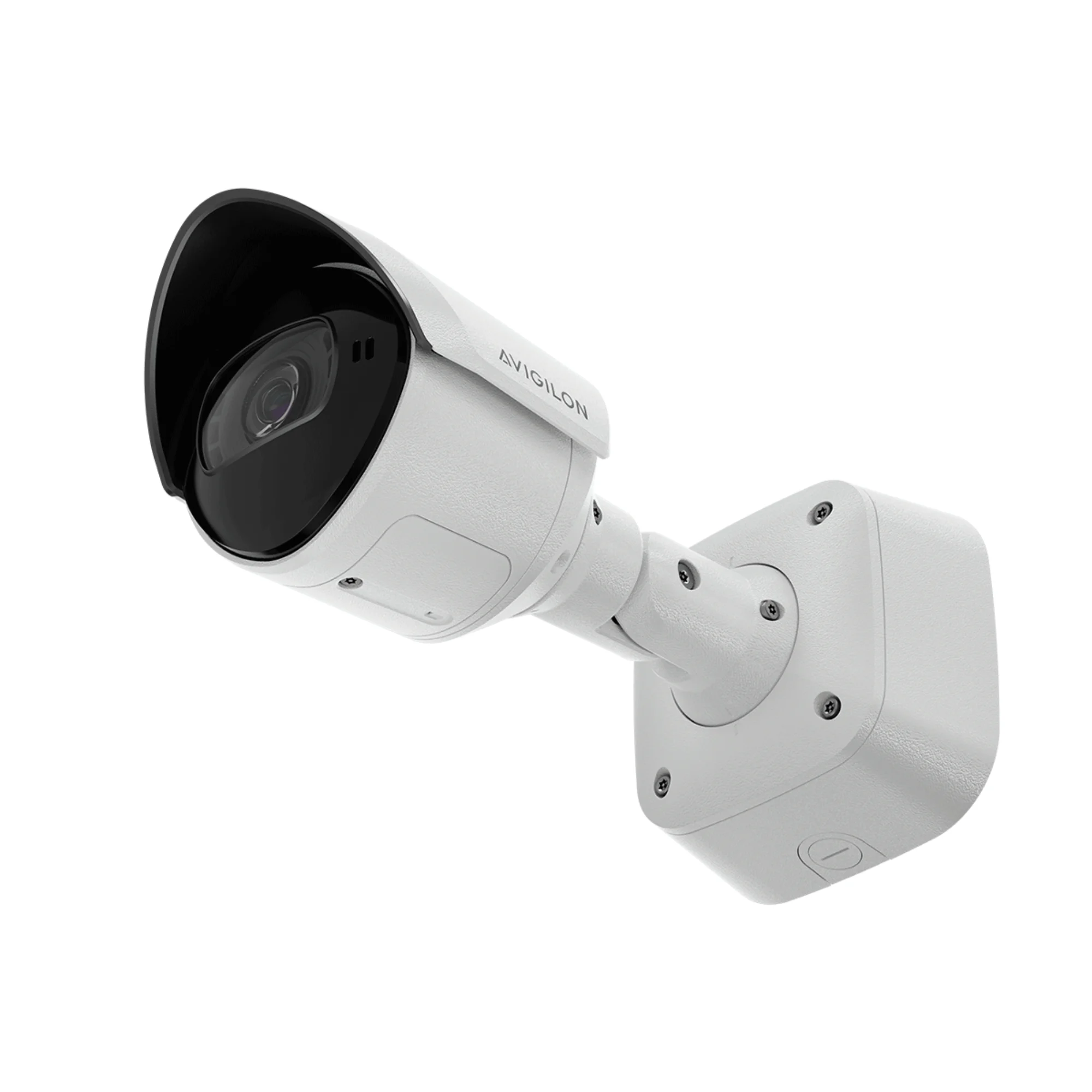 Avigilon H6XP Bullet — telecamera IP bullet 8 MP con hub IoT Z-Wave integrato, analisi AI video e audio, illuminazione IR 70 m e protezione IK10 per videosorveglianza outdoor avanzata