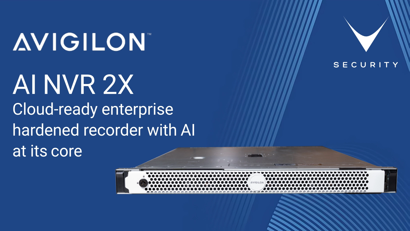 Avigilon AI NVR 2X rack mount per videosorveglianza enterprise con analytics integrata