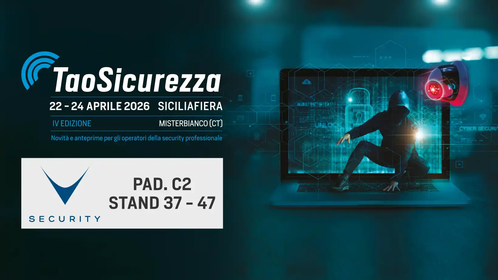 TAV a TaoSicurezza 2026 - PAD. C2 - STAND 37 - 42