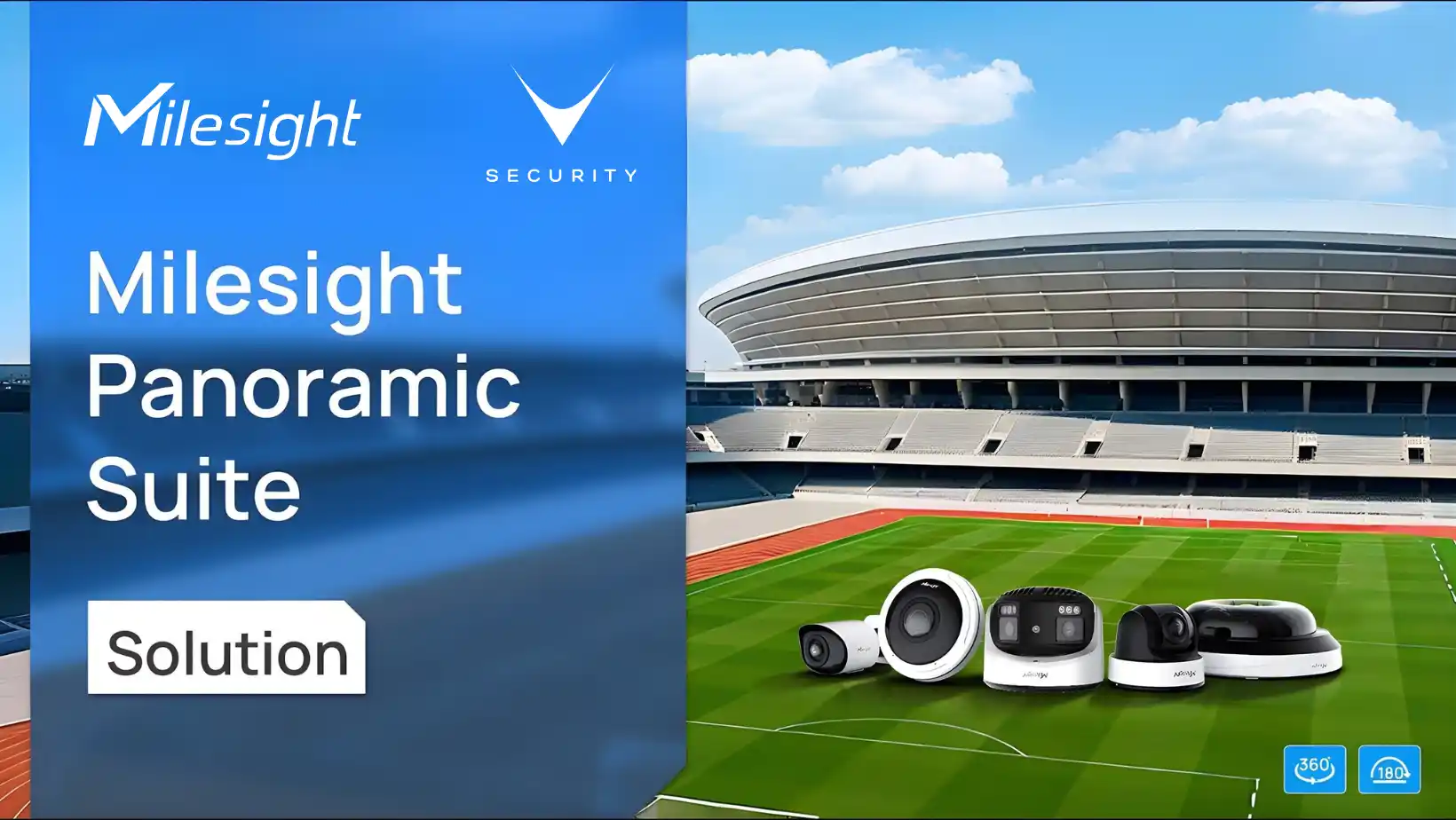 Telecamere panoramiche AI Milesight con copertura 180 e 360 gradi per videosorveglianza intelligente