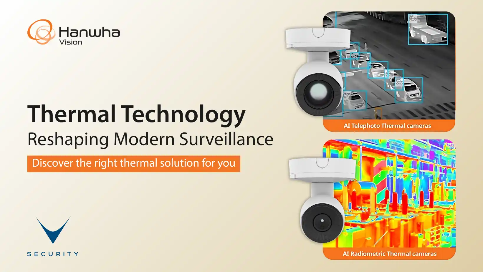 Telecamera termica Hanwha Vision per sorveglianza perimetrale di infrastrutture critiche