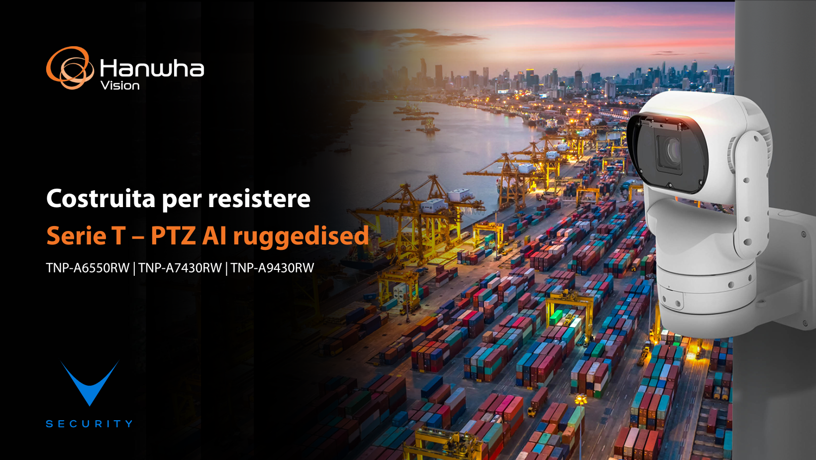 Hanwha Vision serie T telecamera PTZ ruggedized per ambienti estremi