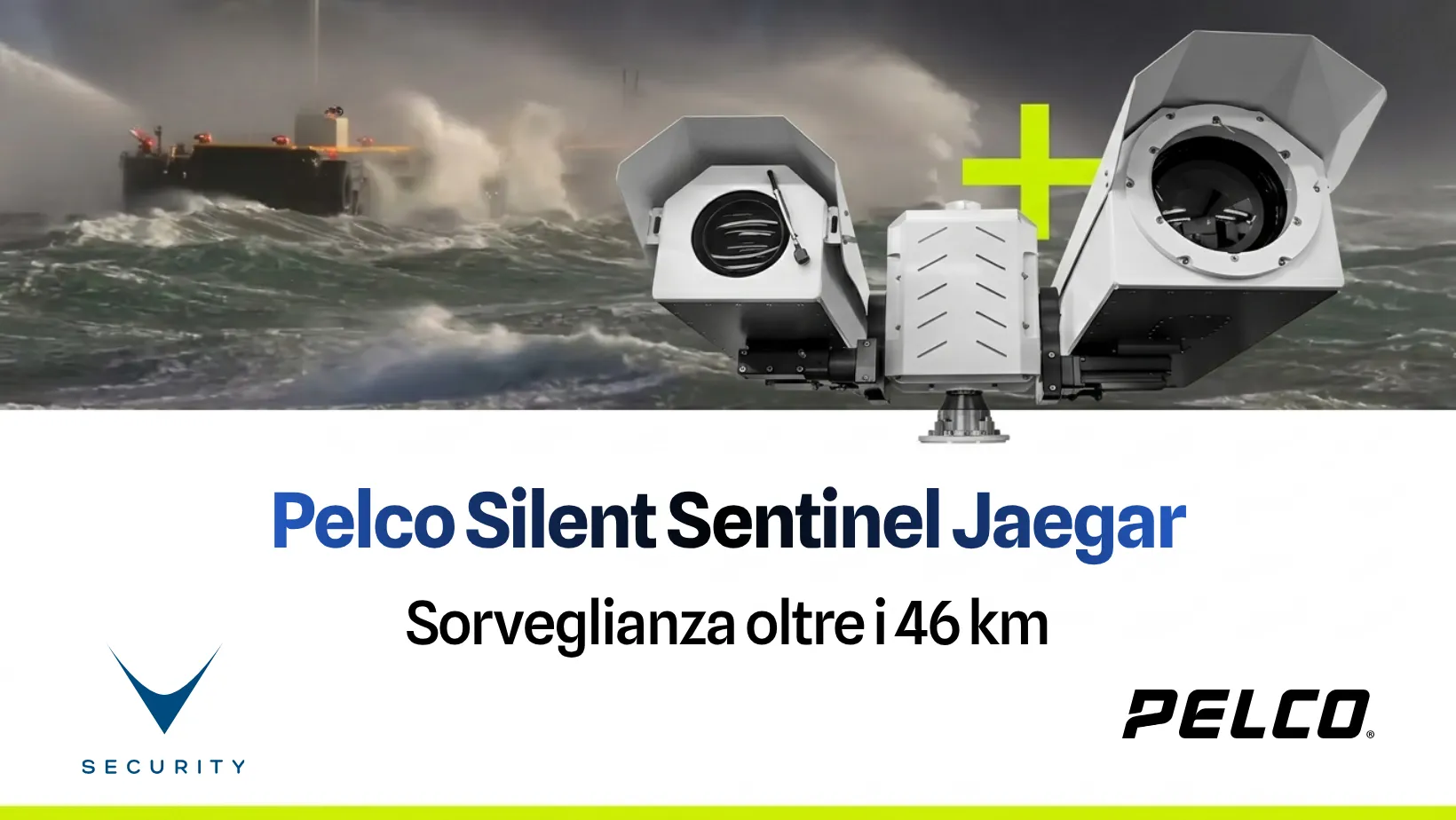 Pelco Silent Sentinel Jaegar, telecamera PTZ termica lungo raggio per perimetri critici