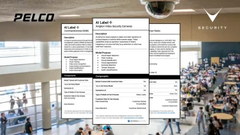 Pelco AI nutrition labels trasparenza intelligenza artificiale videosorveglianza