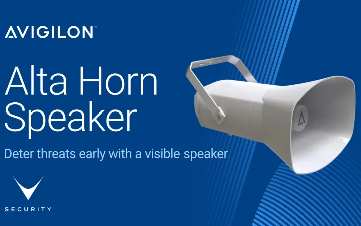 Avigilon Alta Horn Speaker – deterrenza audio attiva per sistemi di sicurezza Alta Protect