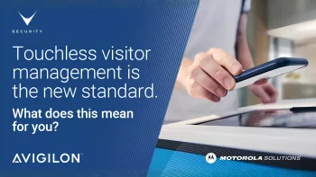 Kiosk Avigilon Alta Visitor per sistema di visitor management touchless