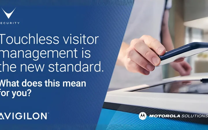 Kiosk Avigilon Alta Visitor per sistema di visitor management touchless