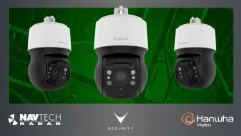 PTZ PLUS Hanwha Vision integrata con radar AdvanceGuard Navtech per protezione perimetrale