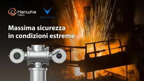 Hanwha Vision TNU-6324ER camera PTZ antideflagrante ATEX installata in ambiente industriale