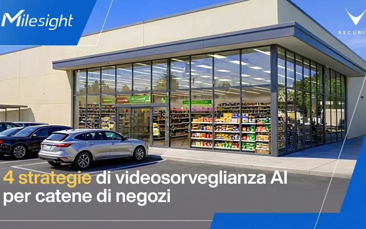Telecamere Milesight per videosorveglianza AI in catene di negozi retail