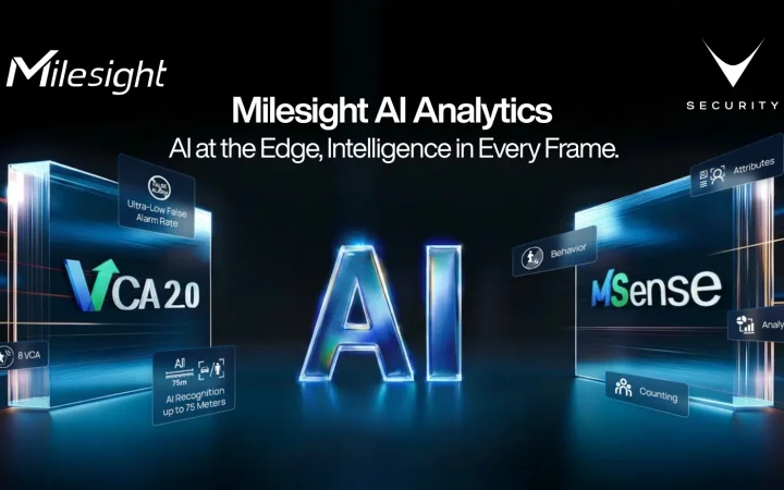 Telecamera Milesight con Edge AI per videosorveglianza intelligente al perimetro
