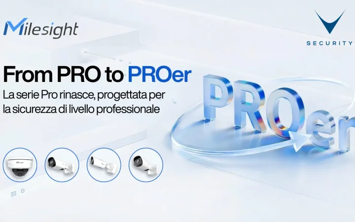 Telecamere IP AI Milesight Pro Series con VCA 2.0 e sensore 1/1.8" per videosorveglianza professionale
