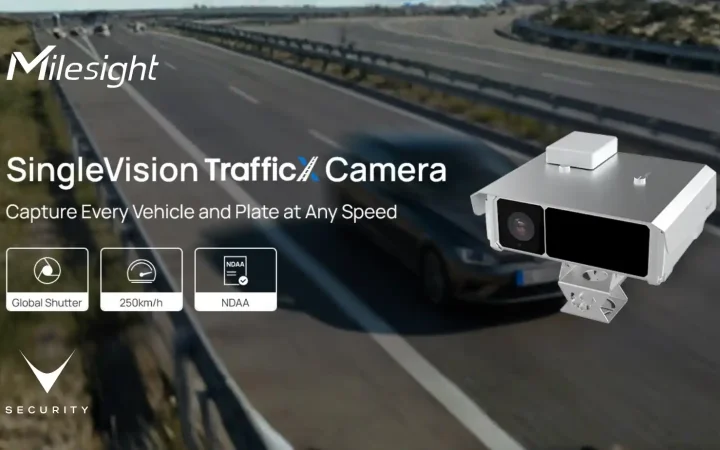 Milesight SingleVision TrafficX telecamera ANPR global shutter per traffico ad alta velocità