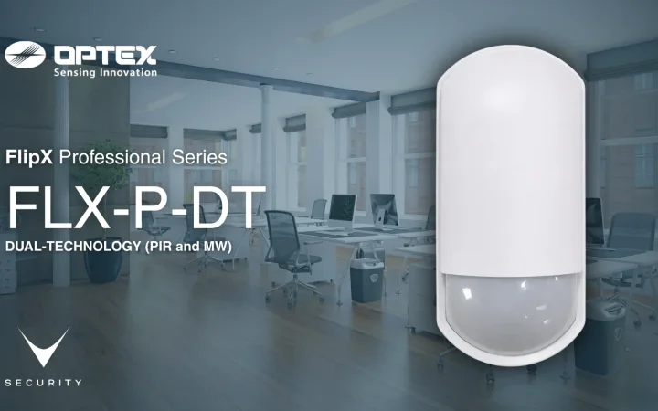 Rilevatore PIR doppia tecnologia FLX-P-DT OPTEX con lente rotante FlipX