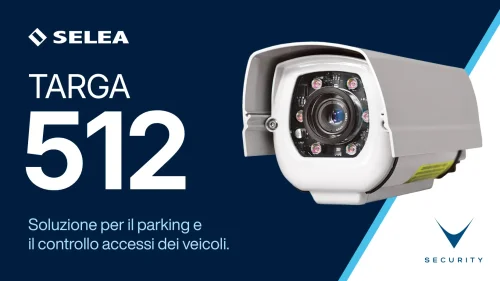 Telecamera ANPR controllo accessi Selea Targa 512 installata su palo