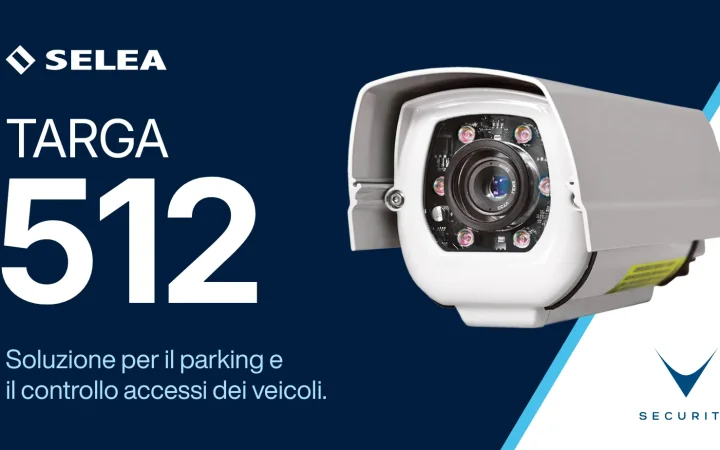 Telecamera ANPR controllo accessi Selea Targa 512 installata su palo