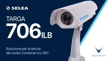 Selea Targa 706 ILB telecamera OCR lettura codici container ILU-BIC in ambiente portuale