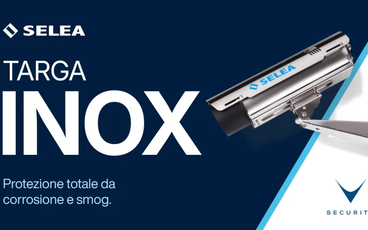 Custodia Selea Targa INOX per telecamera ANPR installata in galleria stradale