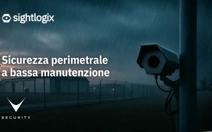 Sicurezza perimetrale a bassa manutenzione con sistema SightLogix dual-sensor AI