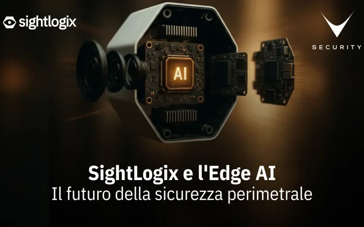 Telecamera termica SightLogix con Edge AI per sicurezza perimetrale notturna
