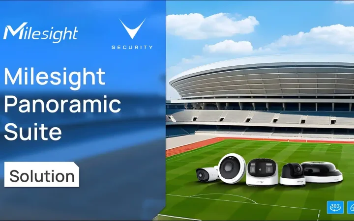 Telecamere panoramiche AI Milesight con copertura 180 e 360 gradi per videosorveglianza intelligente