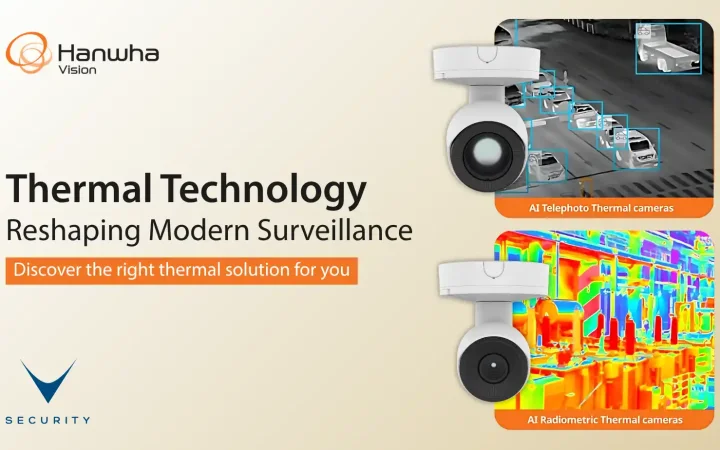 Telecamera termica Hanwha Vision per sorveglianza perimetrale di infrastrutture critiche
